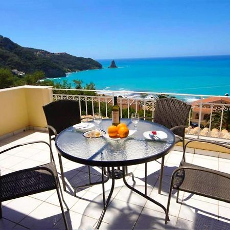 Natalia Apartment B With Panoramic Sea Views Of Agios Gordios Bay Bagian luar foto