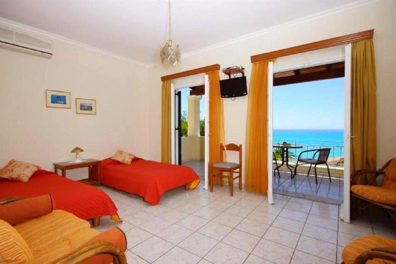 Natalia Apartment B With Panoramic Sea Views Of Agios Gordios Bay Bagian luar foto